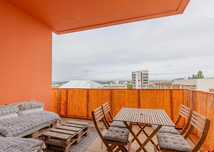 L'echappee - T3 De 67 M2 - 2 - Grande Terrasse - Quartier Ultra Secure דירה מץ